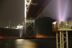 関門橋　ライトアップ