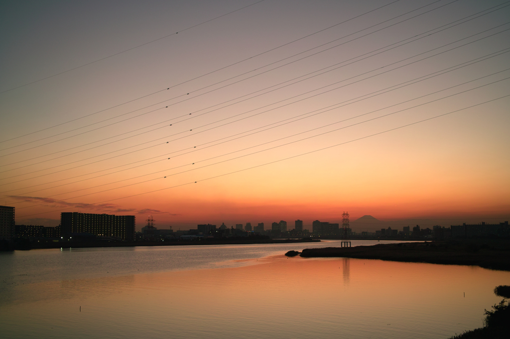 夕暮れ
