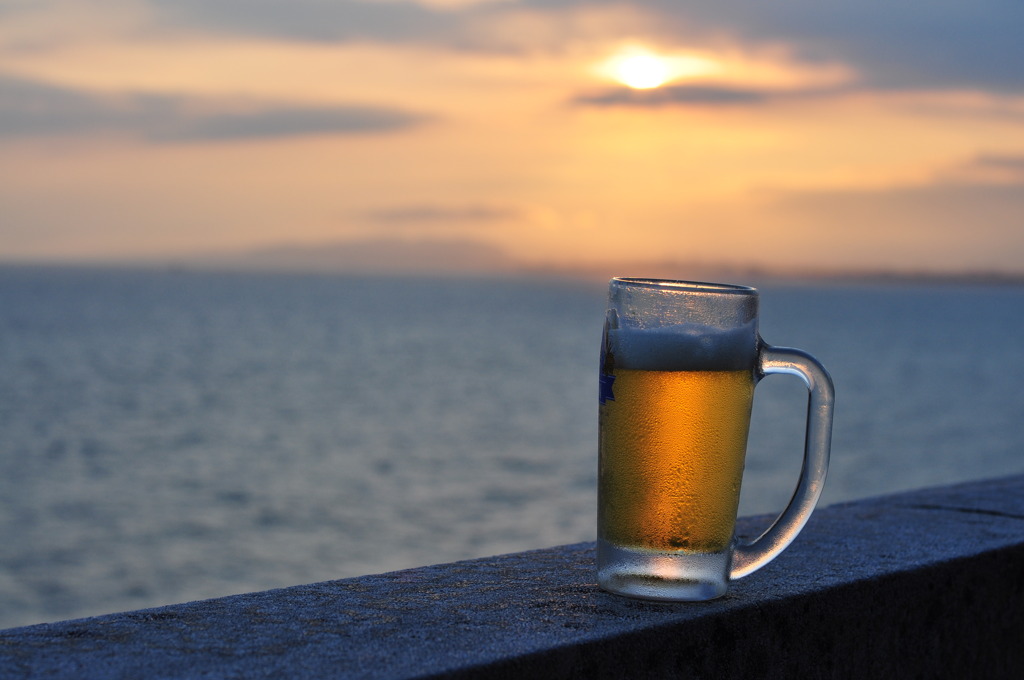 夕日