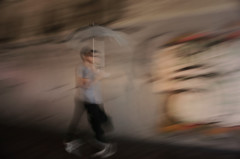 雨の外出