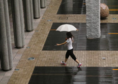 雨の広場