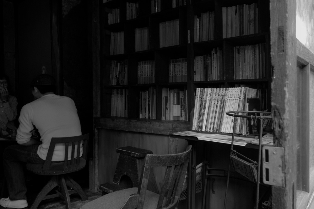 本のある喫茶店