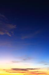夕日がしずんだ