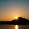 支笏湖　夕憧