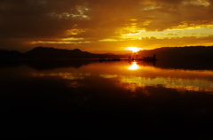 梅雨の夕景