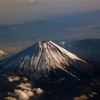 雪の富士山