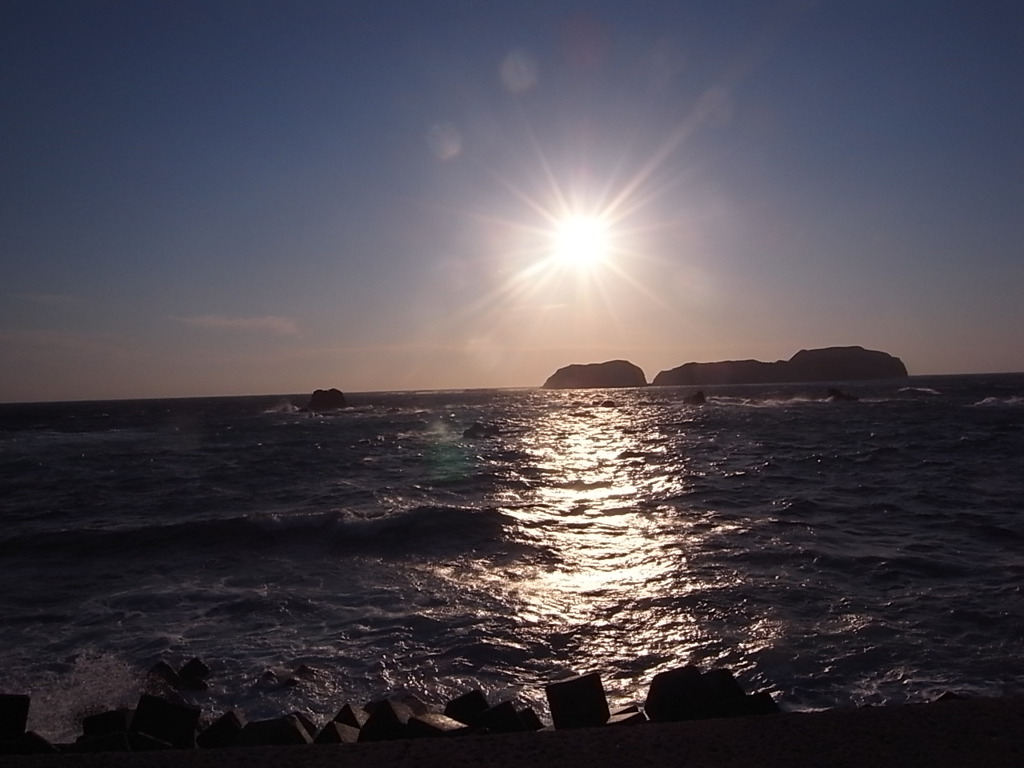 夕日