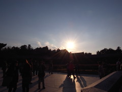 夕日～東大寺～