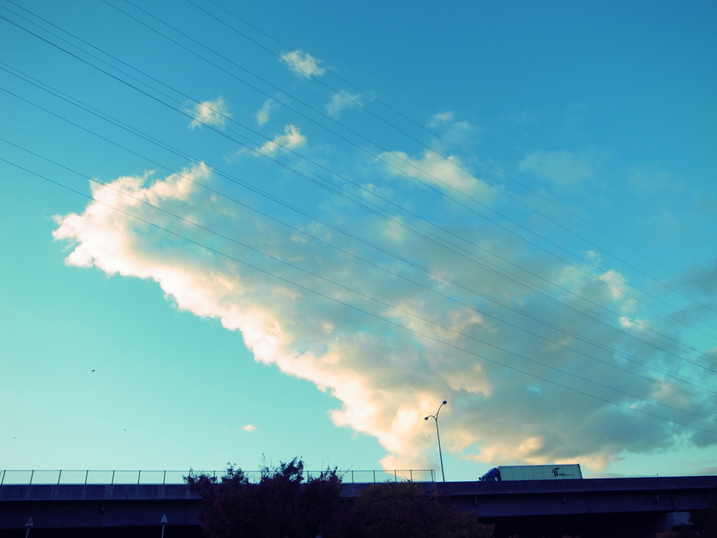 電線と雲