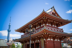 浅草寺からのツリー眺望