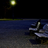 夜明けを待つ公園