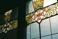 hospital stained glass