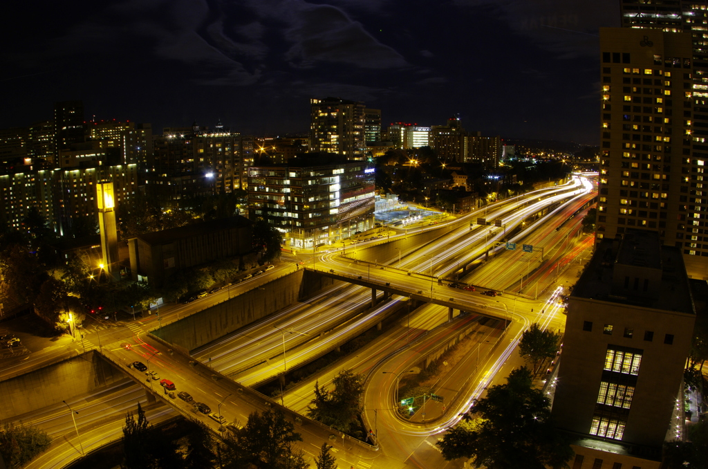 Night view of Seattle