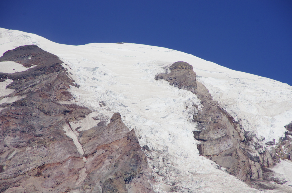 The surface of the mountain