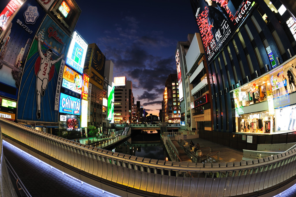 道頓堀夕景