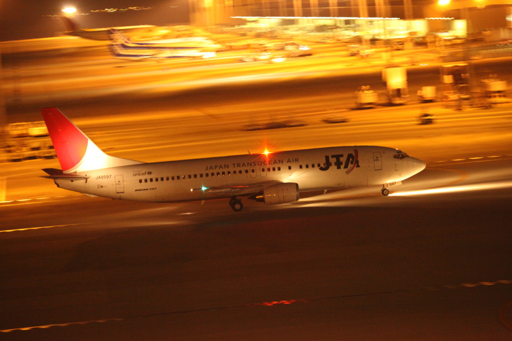 夜のJAL