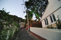 異人館の道