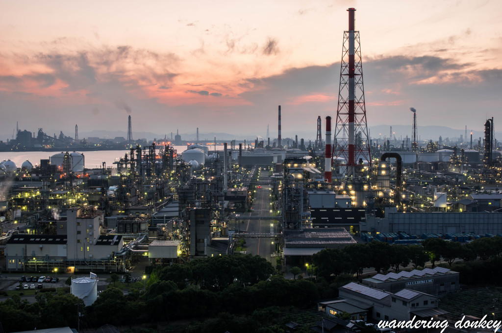 水島夕景