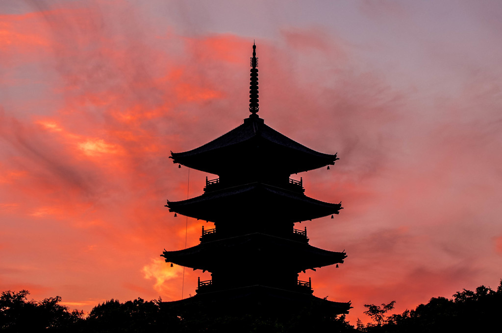 備中国分寺夕景