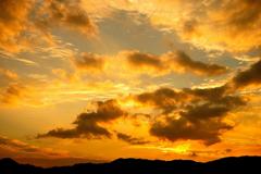 夕焼け...