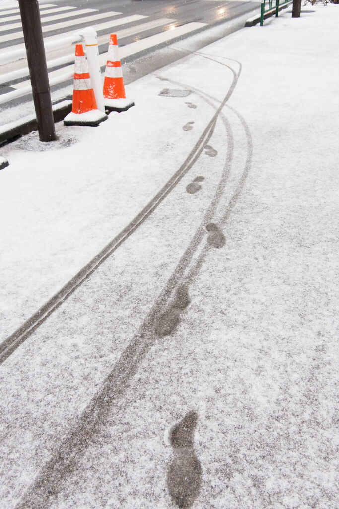 徒歩と自転車と