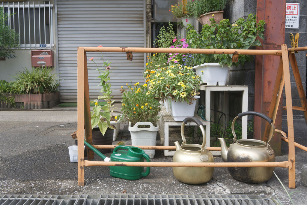 やかんで給水