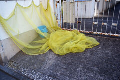 青いポリバケツ