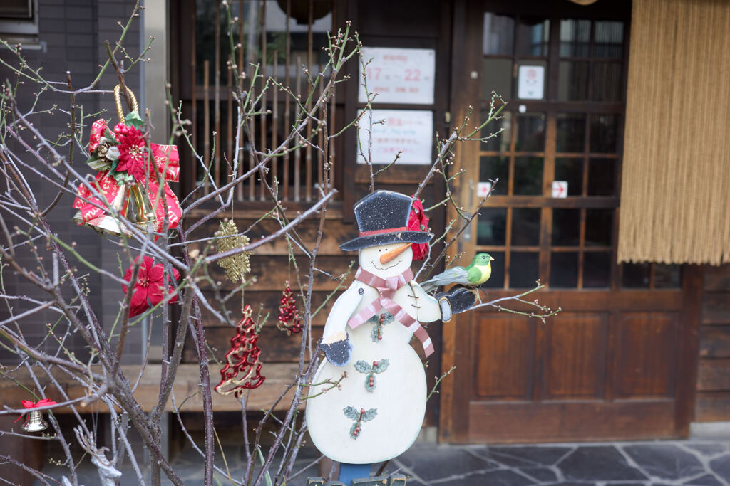 小鳥とスノーマン