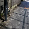 日影の自転車