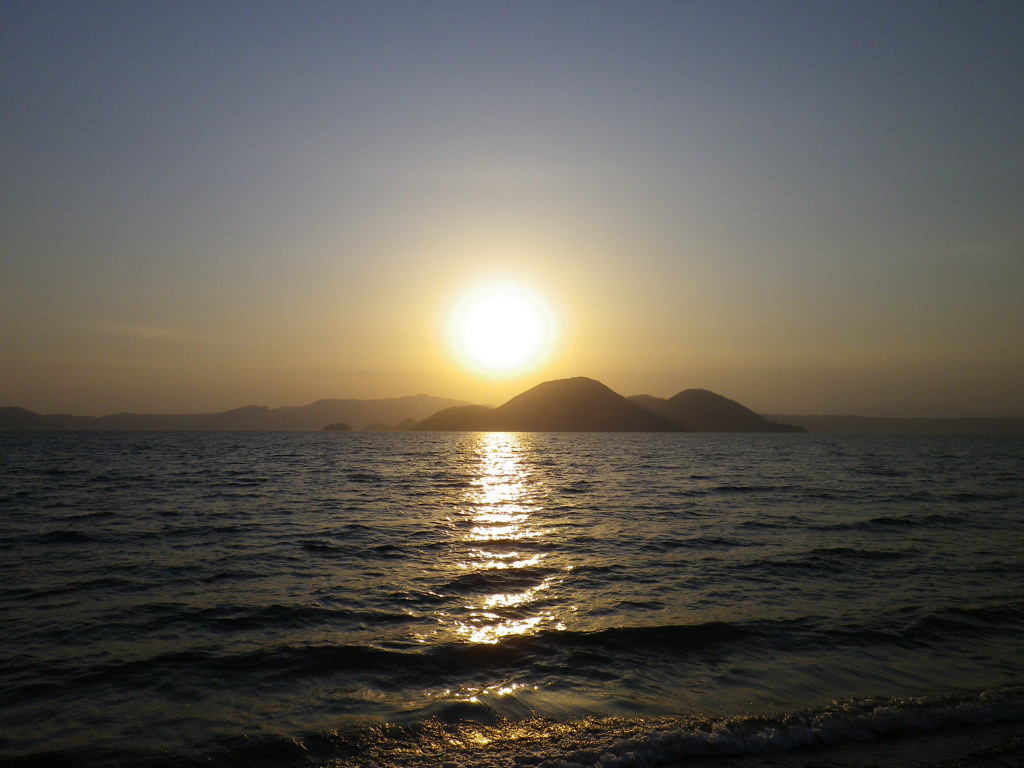 洞爺湖の夕日