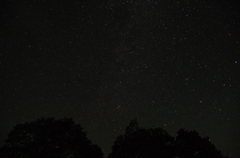 朱鞠内湖畔の星空