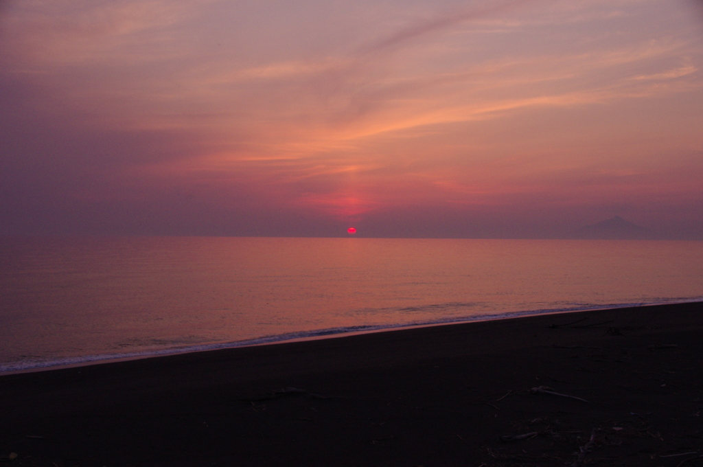 天塩の夕日