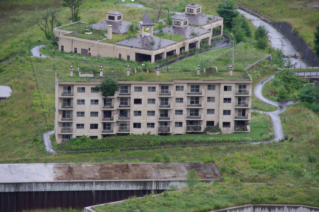 洞爺 被災した町営住宅