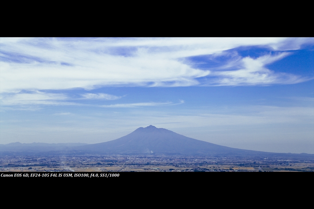 Mt.Iwaki from Shigabou forest park