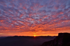 桂月岳からの朝日
