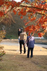 グランドゴルフと紅葉