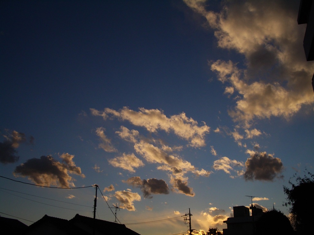 大晦日の夕暮れ