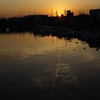 落ちていく夕日