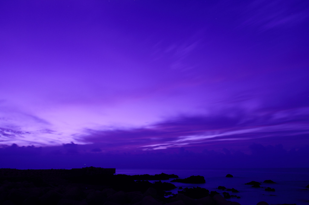 夕暮れ、蒼く･･･。