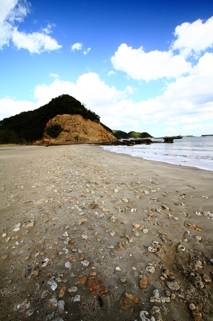 砂浜にて･･･。