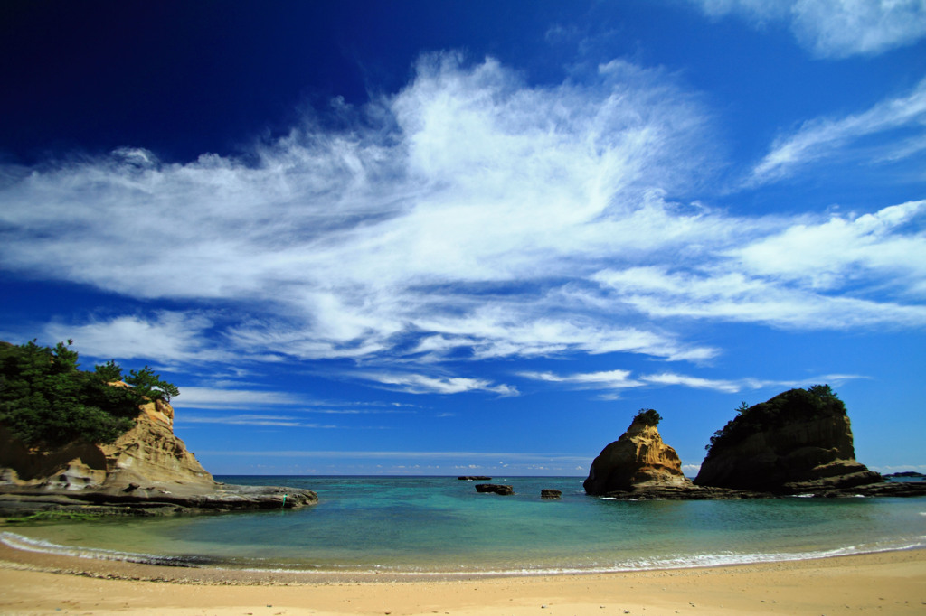 秋の空と海と･･･。