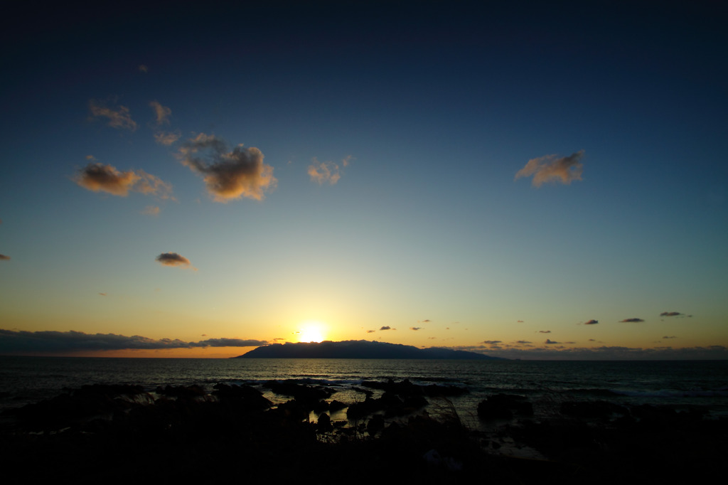 ２０１１・最初の夕日