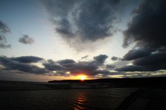綺麗な夕日、ありがとう。