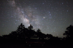 大台ケ原での天の川