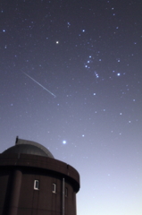 天文台に降る流星