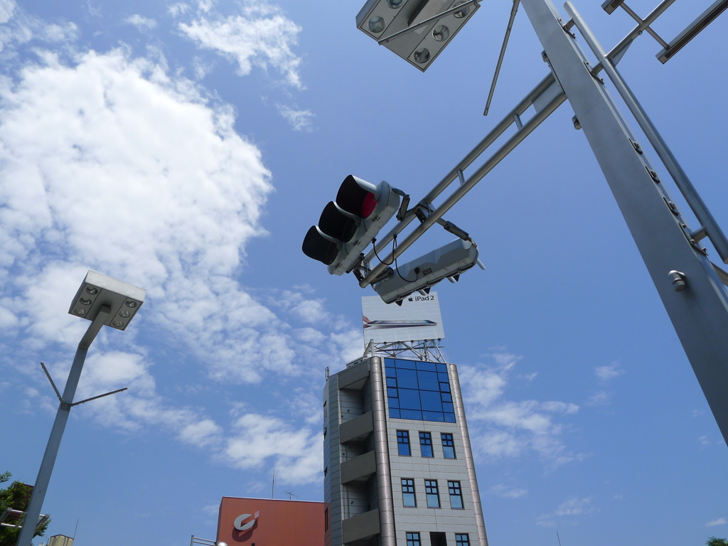 夏の赤信号