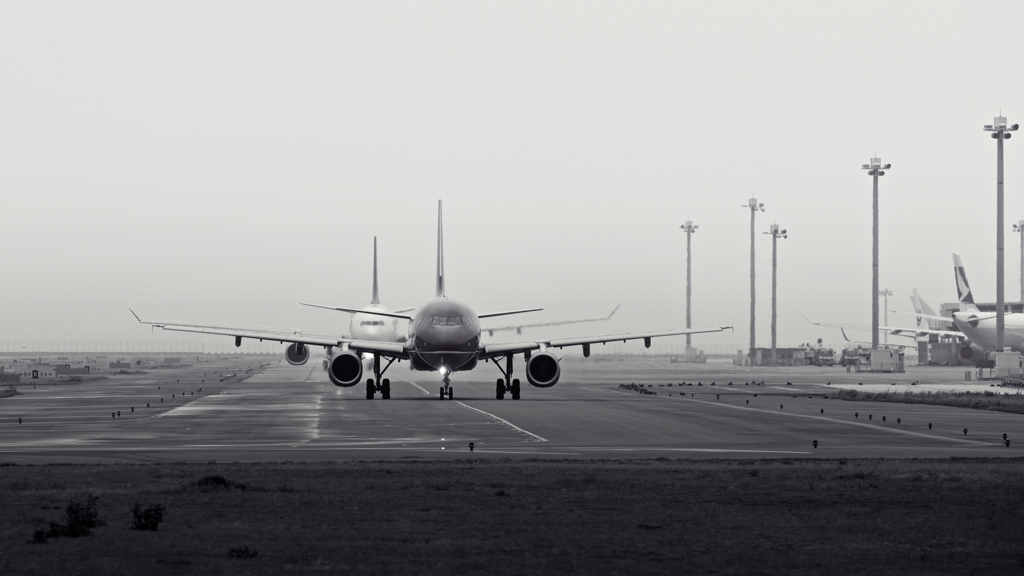 Taxiing.