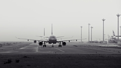 Taxiing.