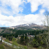 山と川がある町　