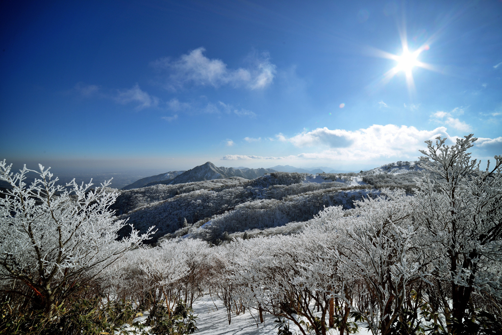 尾根で一息